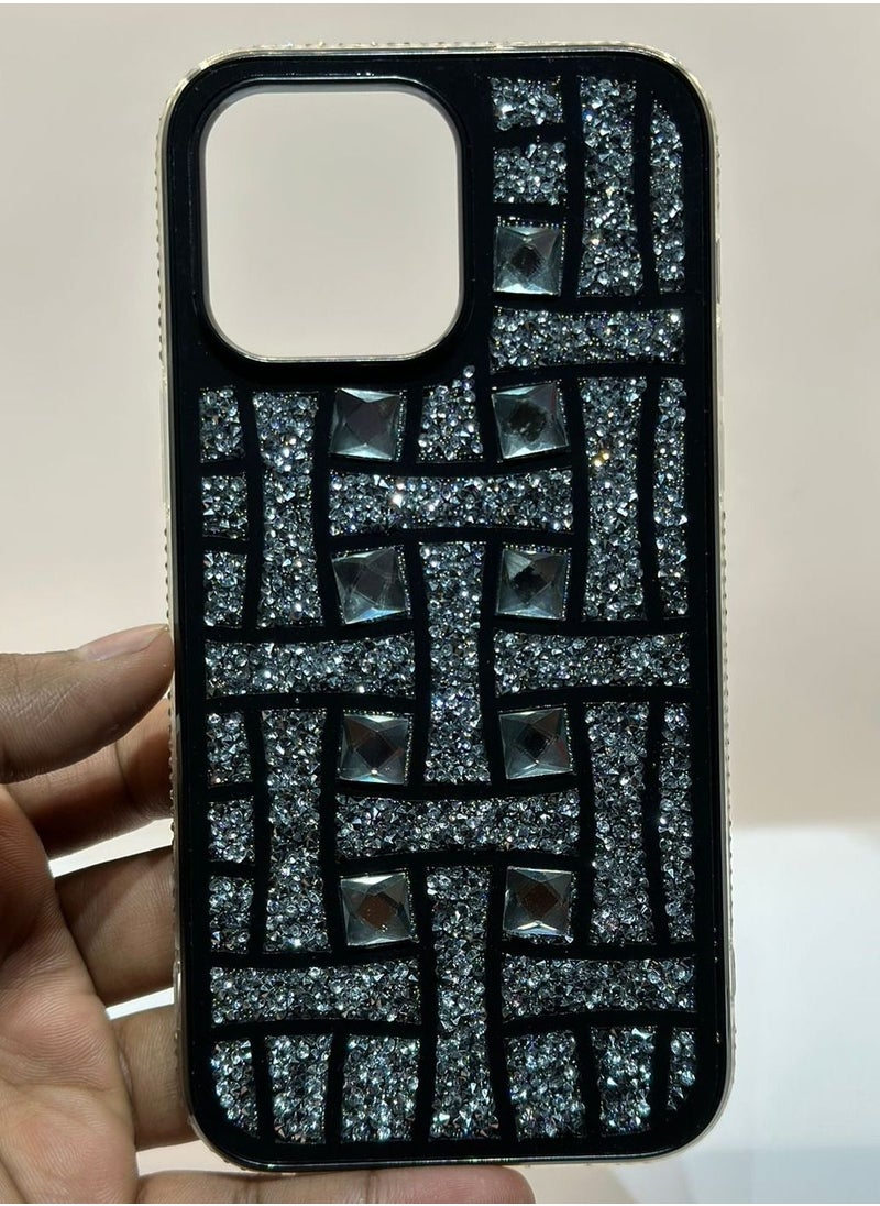 Generic - iphone 14 pro stylish back cover case for girls and women compatible with camera protector black colour - Image 1