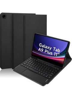 UCHUANG Compatible with Samsung Galaxy Tab A9 Plus Keyboard Case 11-inch Magnetic Detachable Wireless Arabic Keyboard Cover，for Samsung Galaxy Tab A9 Plus 2023 (SM-X216/X210) - Black  - Image 1