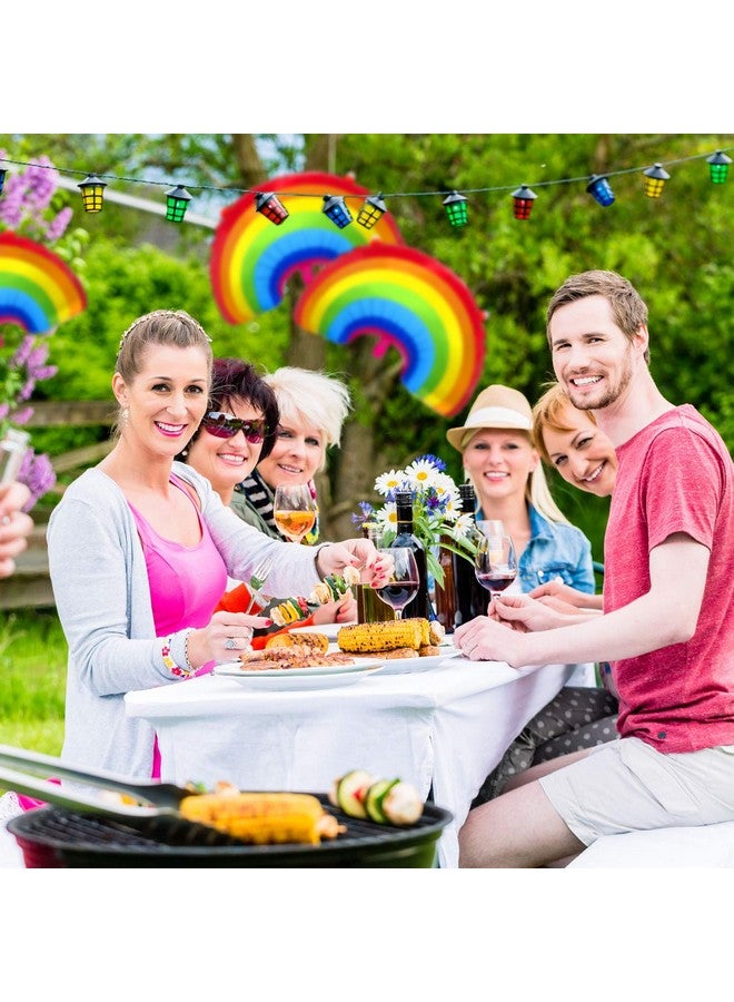 Gejoy 6 Pieces Rainbow Pride Foil Balloon Rainbow Foil LGBTQIA Balloons Party Decoration Large Size for Birthday Baby Shower Wedding - Image 5