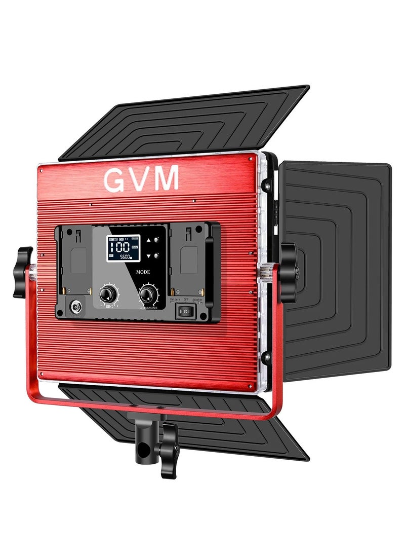 GVM GVM 1200D 50W RGB + Bi‑Color LED Studio Light – 928‑LED Panel, 3200K–5600K + Full RGB, CRI 97+, App/DMX Control, Barndoors, AC/DC, NP‑F Battery  - Image 4