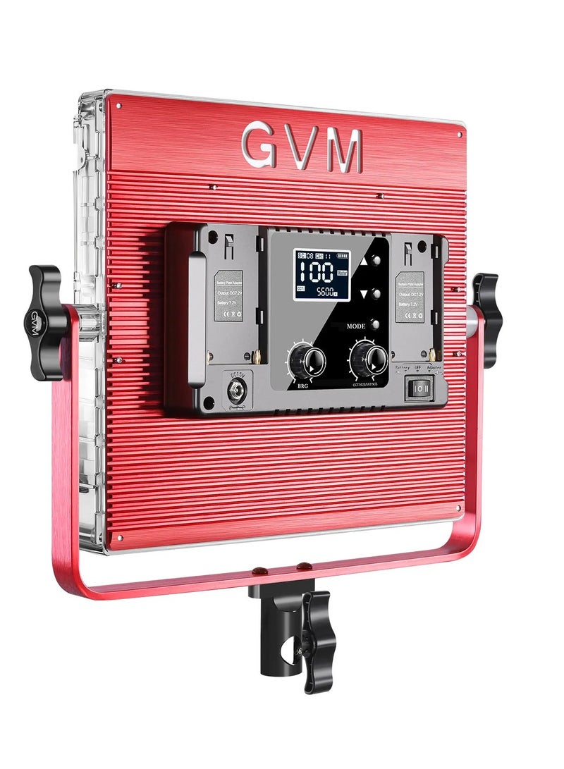 GVM GVM 1200D 50W RGB + Bi‑Color LED Studio Light – 928‑LED Panel, 3200K–5600K + Full RGB, CRI 97+, App/DMX Control, Barndoors, AC/DC, NP‑F Battery  - Image 5