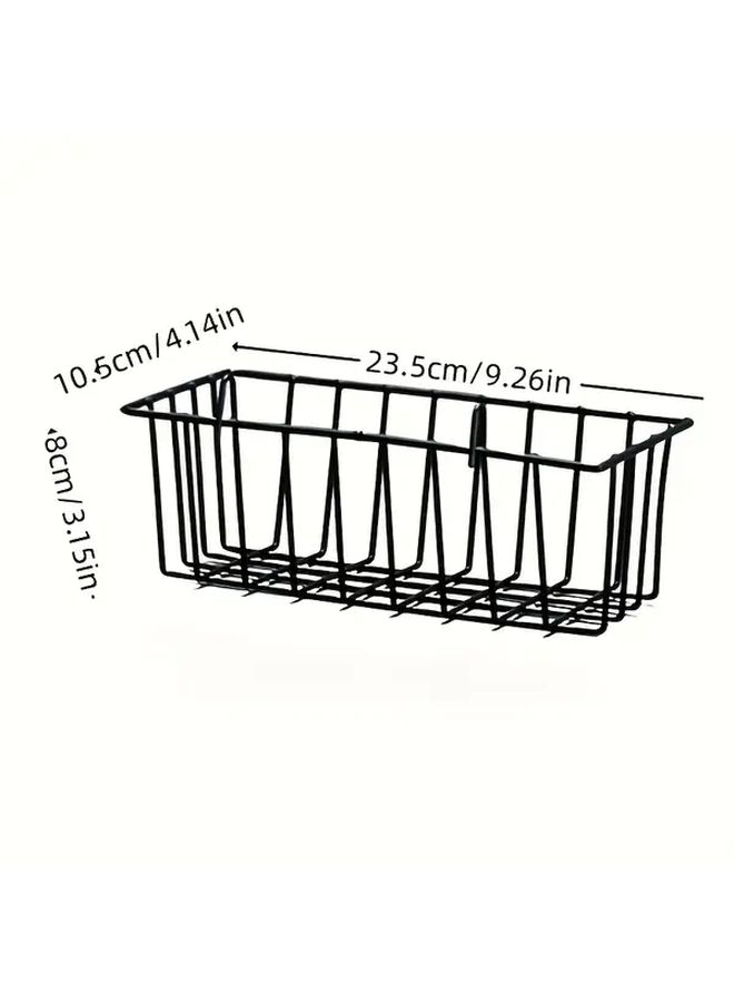 Large Heavy Duty Iron Rabbit and Small Pet Feeding Basket with Suspension System Black Multi Layer Cage Design Open Mesh Bottom Ramp Access Easy Assembling No Installation Required for Rabbits Guinea Pigs Chinchillas Durable Cage Accessories - Image 1