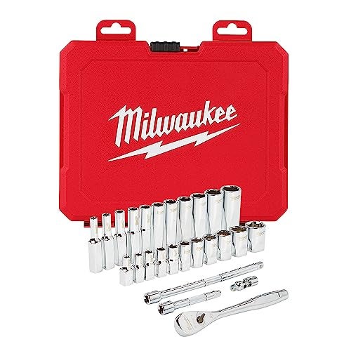 Milwaukee Ratchet-Socket Set SAE 1/4IN 48-22-9404 - Image 2