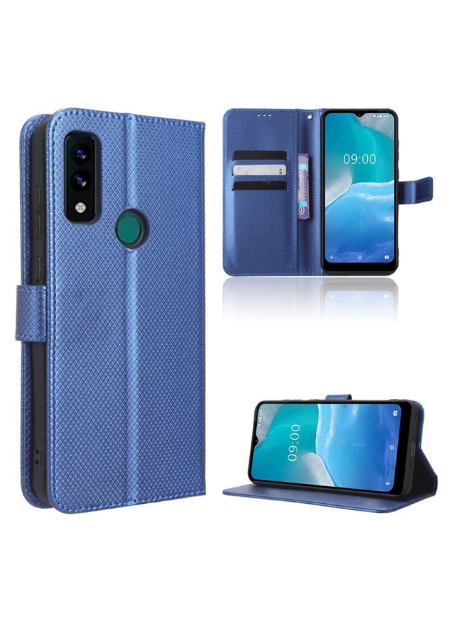 Case Cover For AT&T Maestro 3 U626AA Diamond Texture Leather Phone Case Blue
