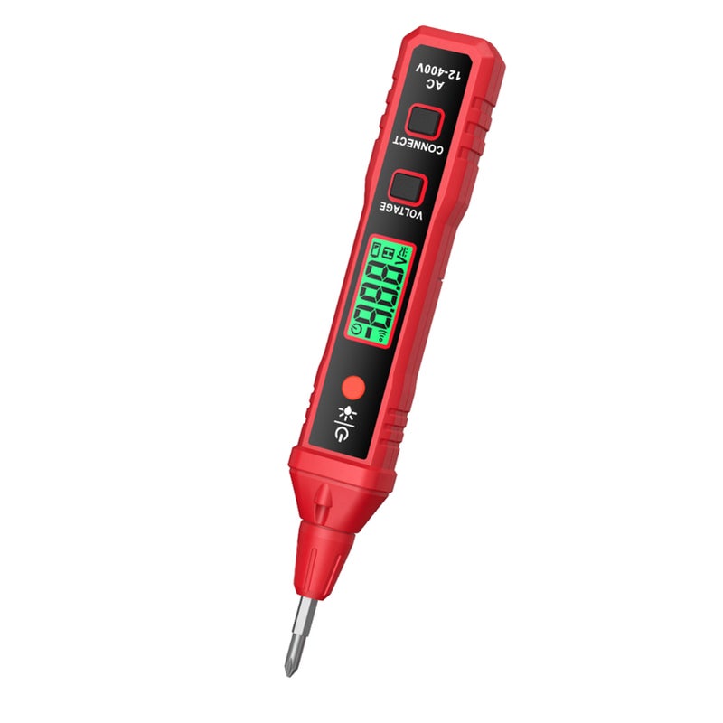 HABOTEST HT91A Non-Contact AC Voltage Tester Digital Voltage Detector Electric Test Pen AC 12-400V Electrical Tester for Live/Null Wire Judgment - Image 1