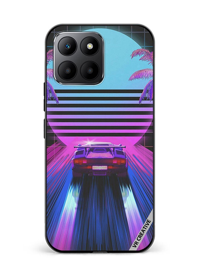 VR CREATIVE Protective Case Cover For Honor 70 Lite Retro Synthwave Ps4 Design Multicolour - Image 1