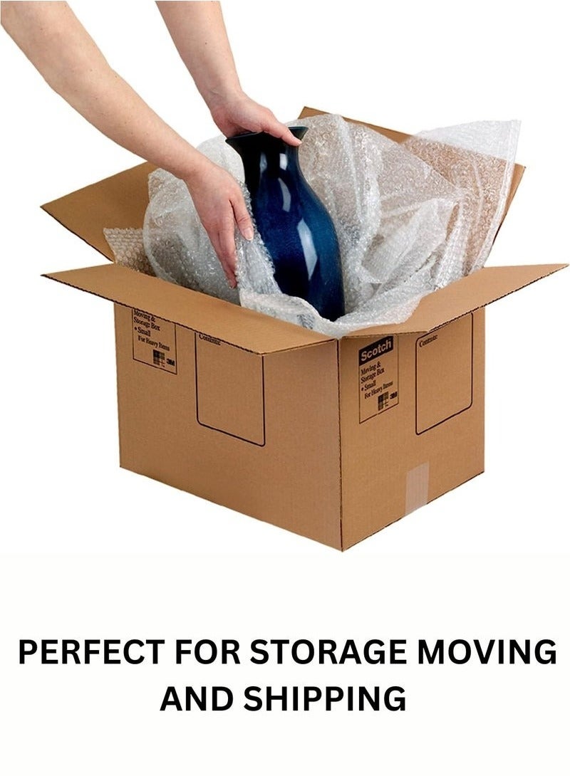 رول فقاعات تغليف شفاف بطول 50 متر وعرض 50 سم – حماية مثالية للشحن والتخزين والتنقل – خفيف الوزن، متين، مقاوم للصدمات - Image 5