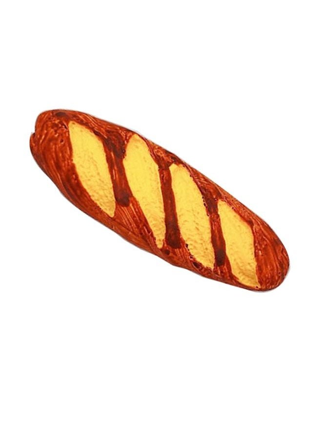 Generic - Bread 3D Resin Refrigerator Magnet Yellow/Brown，Resin Cute Food Fridge Magnets Refrigerator Stickers,Creative Natural Food Shaped Magnets for Office whiteboard Kitchen Magnetic Fridge Sticker - Image 1