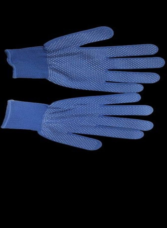 HIGHOPS Sports PVC DOTED Cotton Gloves halp for Cricket Bating and Full grriping in bat Hand he is incris for Bating (Pair NEON) - Image 5