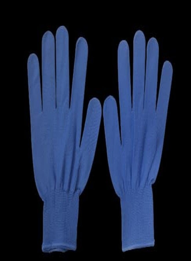 HIGHOPS Sports PVC DOTED Cotton Gloves halp for Cricket Bating and Full grriping in bat Hand he is incris for Bating (Pair NEON) - Image 2
