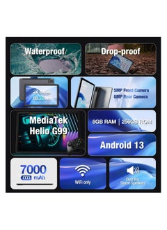 AGM AGM PAD P1 | 4G LTE Waterproof Tablet | Powerful Chipset | Lightweight | 2K Resolution Display | Big Battery | Android 13  - Image 4