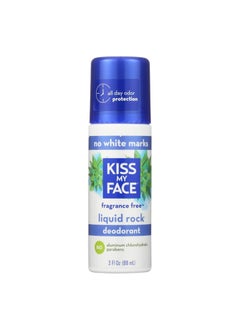 Kiss My face Kiss My Face 0990648 Deodorant Liquid Rock Roll-On Fragrance Free - 3 fl oz 