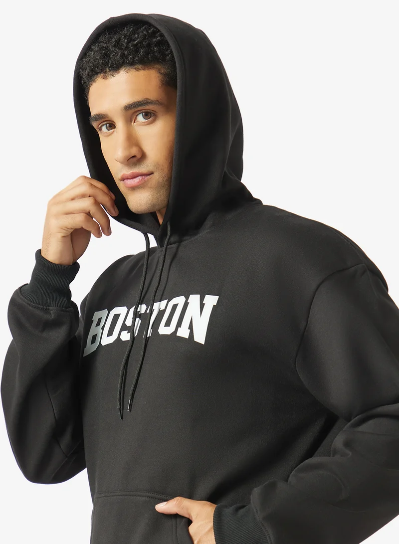 Seventy Five  Graphic Pullover Hoodie for Men | Best Price UAE