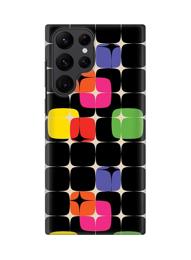Stylizedd Case for Samsung Galaxy S22 Ultra 5G Snap Case Slim Snap Classic Series Shield Matte Finish Print - 70's Star