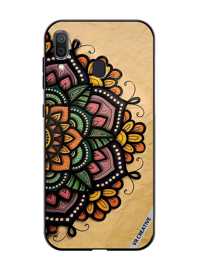VR CREATIVE Protective Case Cover For Samsung Galaxy A30 Mandala Design Multicolour - Image 1