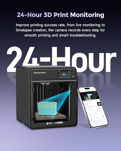 FLASHFORGE AD5X 3D Printer Retrofittable Accessory Camera Kit, Extended Functionality Real-Time Monitoring and Time-Lapse Video, Compatible with AD5M/ Pro 3D Printers - Image 5