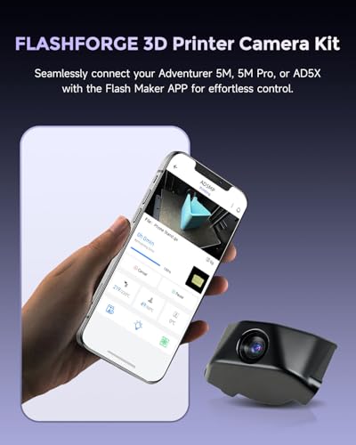 FLASHFORGE AD5X 3D Printer Retrofittable Accessory Camera Kit, Extended Functionality Real-Time Monitoring and Time-Lapse Video, Compatible with AD5M/ Pro 3D Printers - Image 2