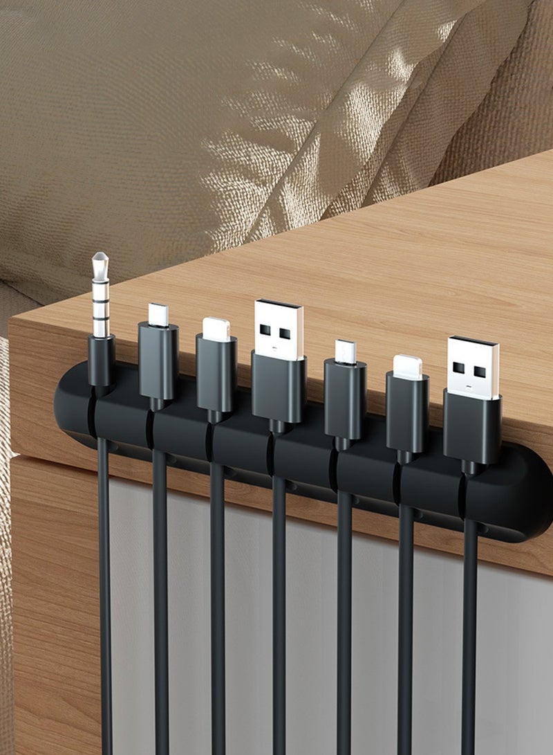 بيروي 2 قطعة مشابك إدارة الكابلات لكابلات الطاقة - كابلات USB - كابلات التلفزيون - الكمبيوتر - المنزل والمكتب - كابلات المكتب وغيرها.  - Image 3