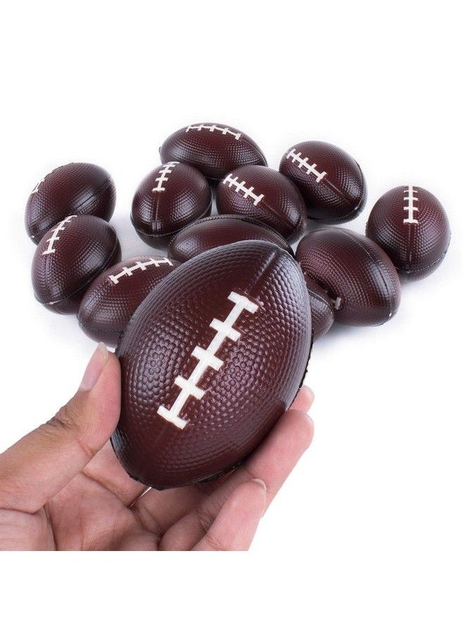 Super Z Outlet Sports Themed Mini Football Stress Balls Squeeze Foam For Anxiety Relief Relaxation Party Favor Toy Gifts (12 Pack)  - Image 3