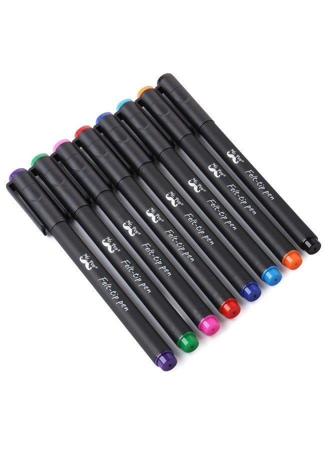 Mr. Pen- Felt Tip Pens, Pens Fine Point, Pack of 8, Fast Dry, No Smear, Colored Pens, Journaling Pens, Felt Pens, Planner Markers, Planner Pens, Christmas Gift - Image 1