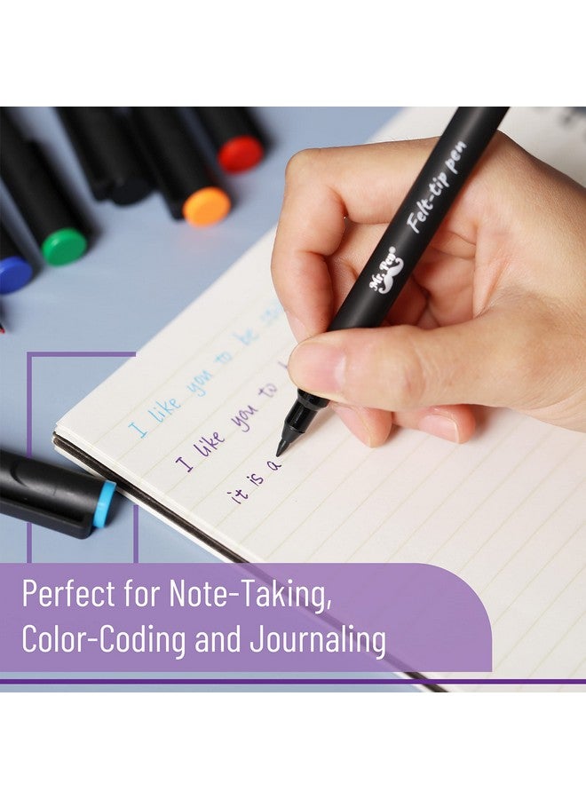 Mr. Pen- Felt Tip Pens, Pens Fine Point, Pack of 8, Fast Dry, No Smear, Colored Pens, Journaling Pens, Felt Pens, Planner Markers, Planner Pens, Christmas Gift - Image 5