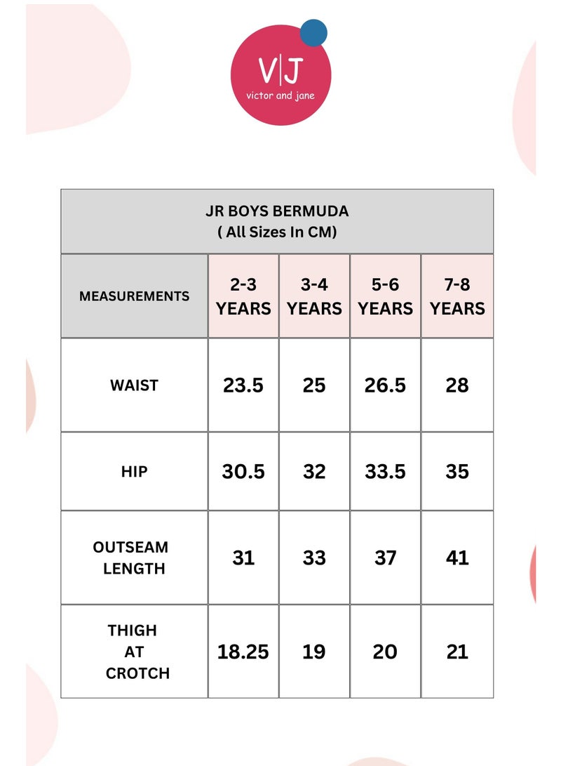 فكتور اند جين شورت قطن 100% للأطفال - أزرق داكن - Image 5