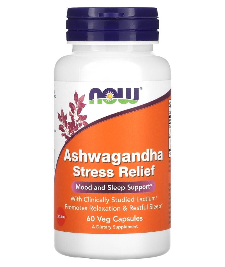 now Ashwagandha Stress Relief 60 Veg Capsules