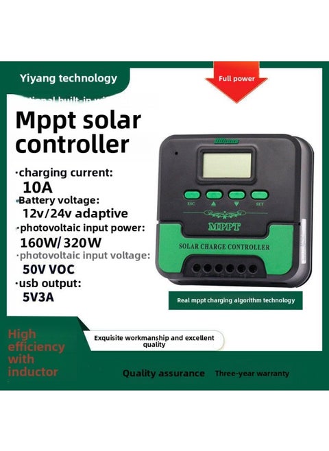Mppt Solar Charging Controller Module 12V24V36V48V Solar Controller Fully Automatic Universal Type-Color:Mppt 12v24v Universal 10a Upgraded Model