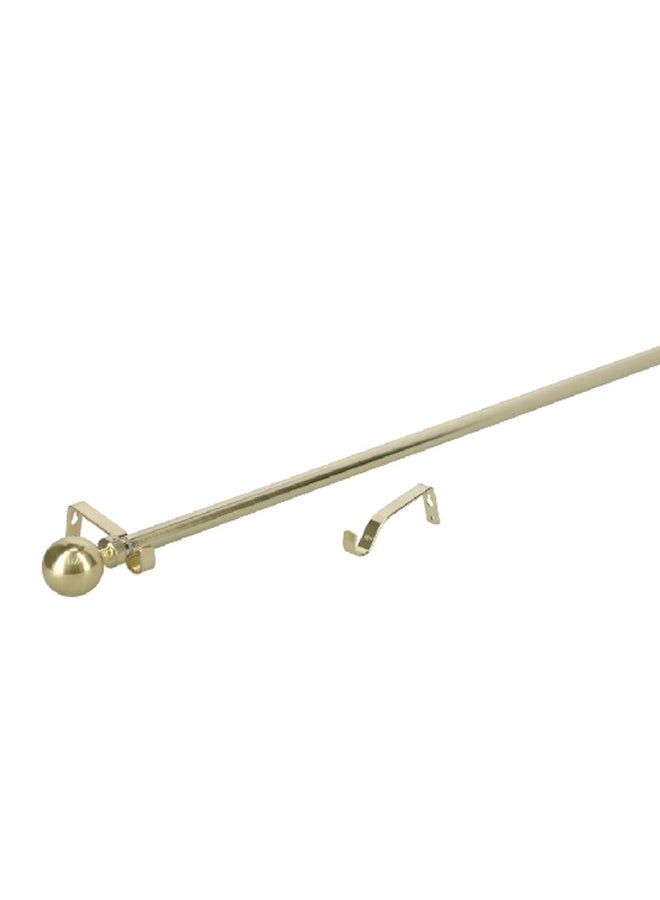 Micasa Finely Crafted Classic Stylish Extendable Ball Curtain Rod Gold 120-210 cm SACO.MP.16YB059.120.PL  - Image 1