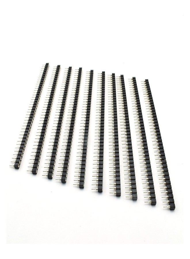 ZYAMY 10pcs 2.54mm 40Pin Round Female Socket Pin Header Strip 1x40P Single Row Straight Female/Male Socket/Pin Header Strip Connector Black - Image 3