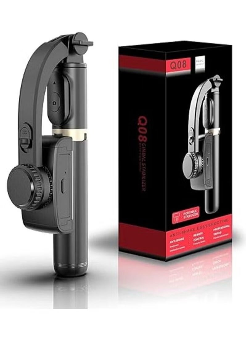 JAJEEK Q08 Mobile Gimbal Stabilizer – Anti-Shake Single Axis for Smooth Video & Photos, Professional-Quality Shots – Perfect for Smartphones  - Image 1