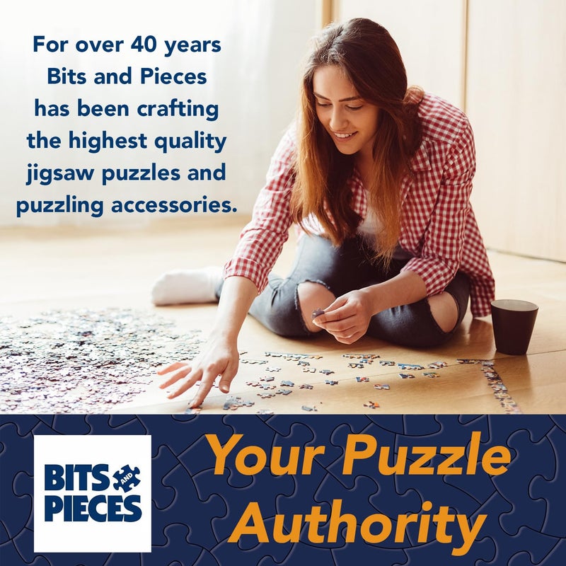 Bits and Pieces قطع وأجزاء - 300 قطعة لغز للأشخاص البالغين - فُلك نوح - ألغاز دينية من الفنان رويان مانينغ، حجم اللغز المكتمل: 18" × 24" - Image 3