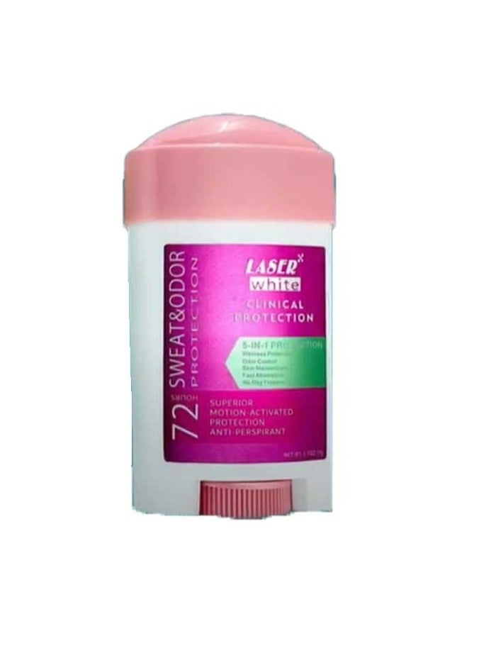 laser white Clinical Protection Cream 72 Hours Antiperspirant Deodorant 75g - Image 3