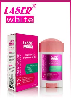 LASER WHITE Clinical Protection Cream 72 Hours Antiperspirant Deodorant 75g  - Image 1