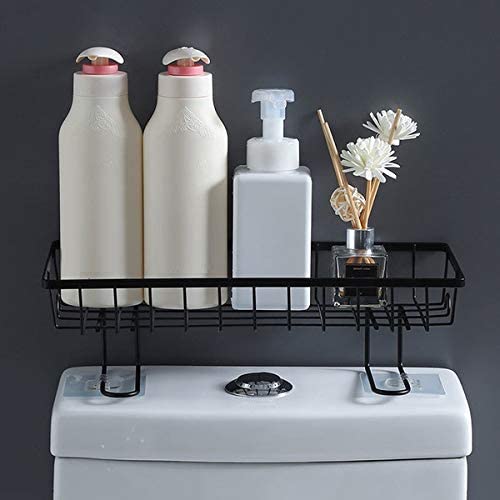 Rasikvar Stainless Steel Powder Coated Bathroom Shelf Storage Organizer Kitchen Rack with Shampoo Soap Holder and Towel Rack Hanger - Image 2