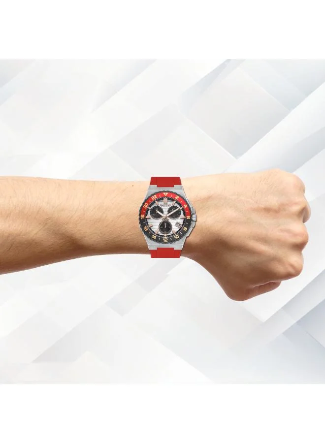 Quantum Men's Silicone Chronograph Watch PWG1147.358 - 43.5 mm