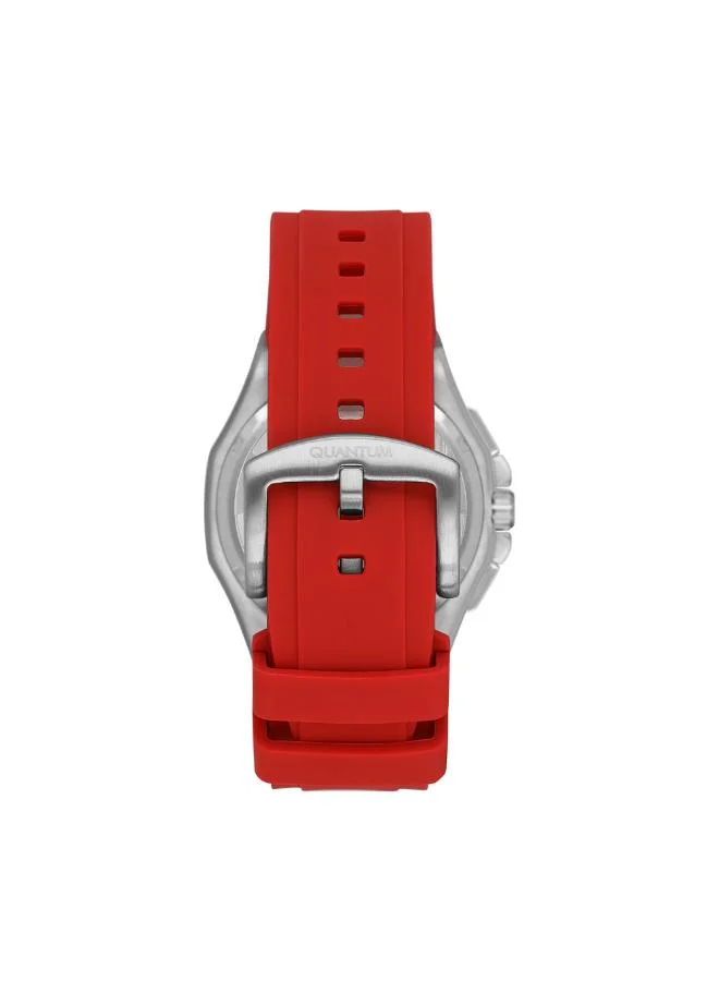 Quantum Men's Silicone Chronograph Watch PWG1147.358 - 43.5 mm