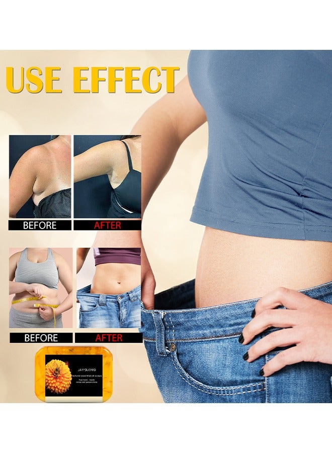 Jaysuing Natural Shaping Essential Oil Soaps 90G, Firmen The Body's Skin, Burn Excess Fat, Shaping Slim Figure Essential Oil Soap, Best Choice For Slimming Down - Image 4