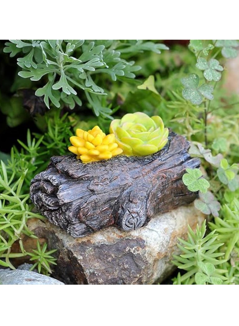 Hide a Spare Key Outdoor Waterproof Fake Branch, With Succulent Key Hider Safe Storage Box, Safe for Outdoor Garden or Yard, Geocaching, Outside Indoor Garden Ornament Decorative - Image 4