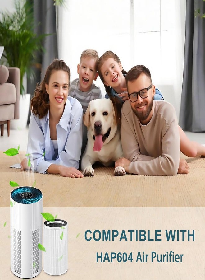 فلتر بديل من HOAXCINN متوافق مع أجهزة تنقية الهواء ECOSELF HAP604، فلتر هواء 3 في 1، فلتر H13 عالي الكفاءة بتقنية الكربون النشط HEPA، عبوة من قطعتين - Image 5