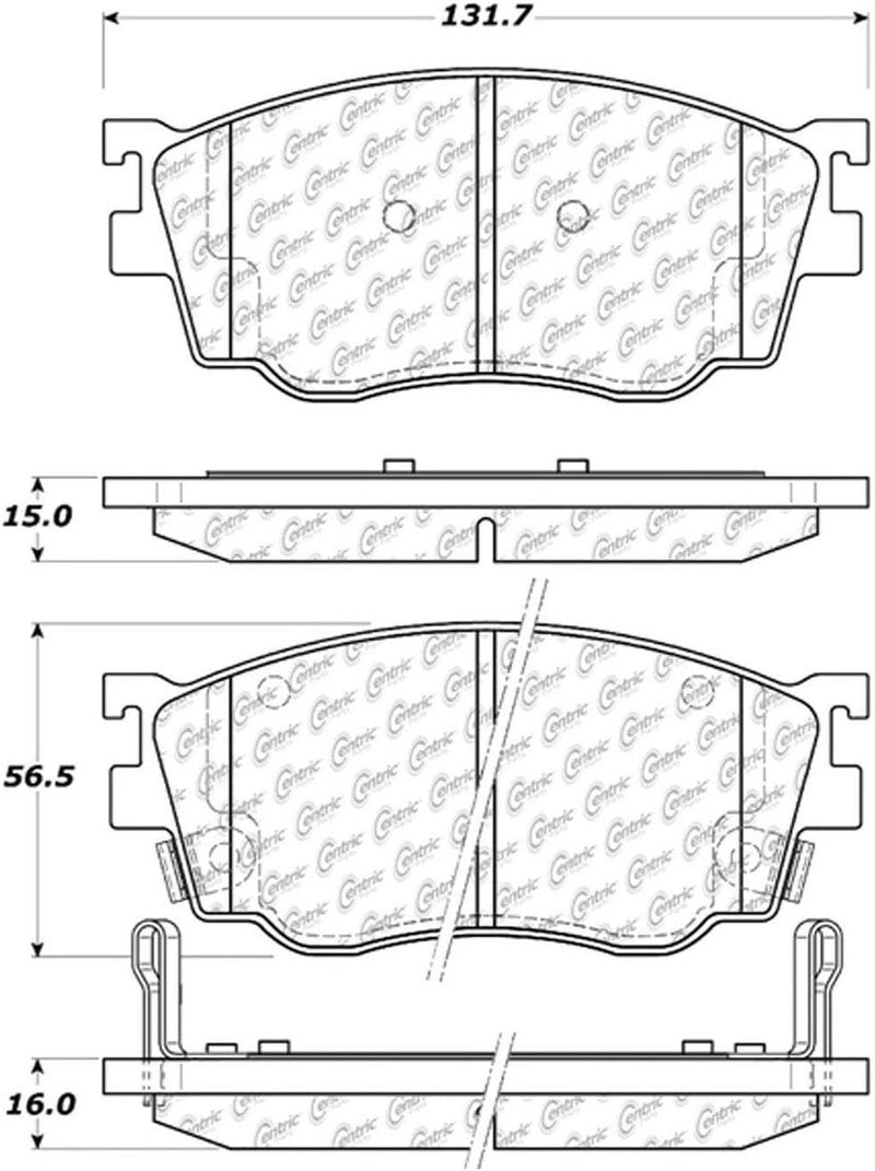 StopTech 103.07550 Ceramic Brake Pad - Image 2