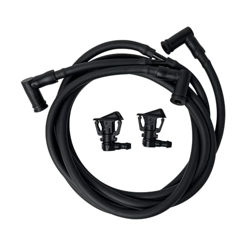 QFISH Windshield Wiper Nozzle Fluid Hose kit for 2013-2019 Wrangler JK JKU Replaces 68197414AB 68164356AB 68197414AA 68164356 58133 - Image 1