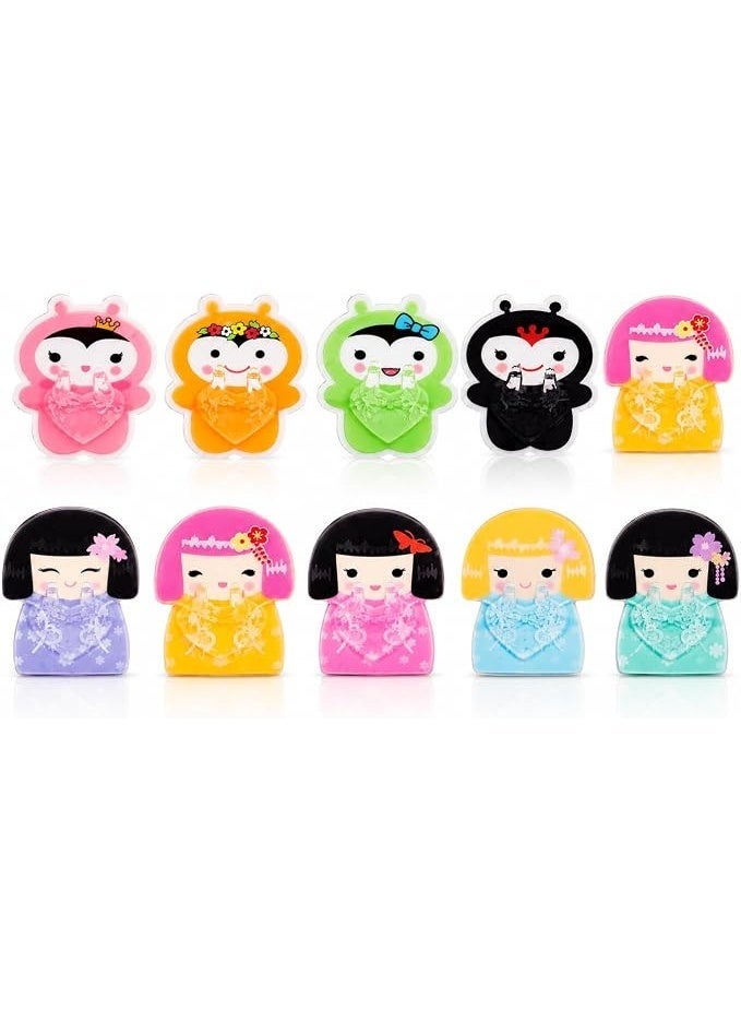 Kitchen and bathroom socket and brush holder, self-adhesive wall-mounted organizer for electrical outlets, toothbrushes, razors, and cleaning tools (10 pieces), assorted shapes and colors - Image 1