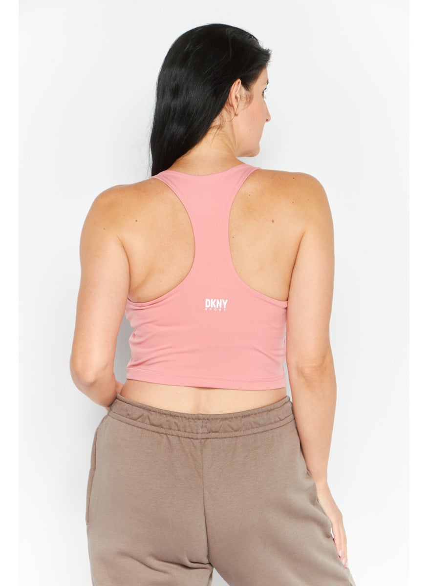 DKNY Sport Women Sportswear Fit Sleeveless Training Tank Top, Pink  - Image 4