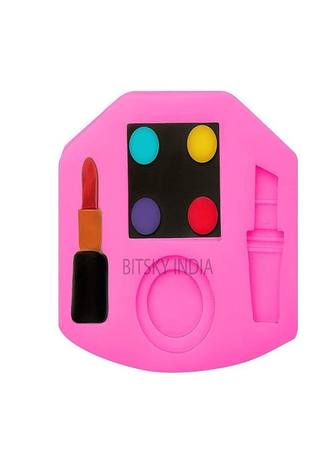 BITSKY INDIA Makeup Designed Silicone Molds Scissors Hair Tools Shaped Fondant Mold Makeup Tools Design Fondant Cake Molds for Chocolate, Pudding, Candy, Jelly - Image 1