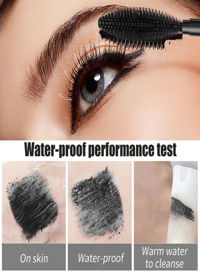 XTJXTJ 2 In 1 Waterproof Black Telescopic Tubing Mascara, Cosmetics Natural Volume And Lengthening Dual Effect 4d Silk Fiber Mascara, No Falling And No Clumping(Pack Of 1) - Image 4