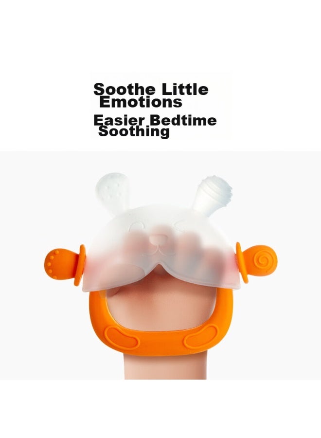 Doctor Ma Dr. Ma Baby Teether, Teething Toy Stick, For 4 Months And Above, Silicone Toy, Anti-thumb ing, Orange - Image 2