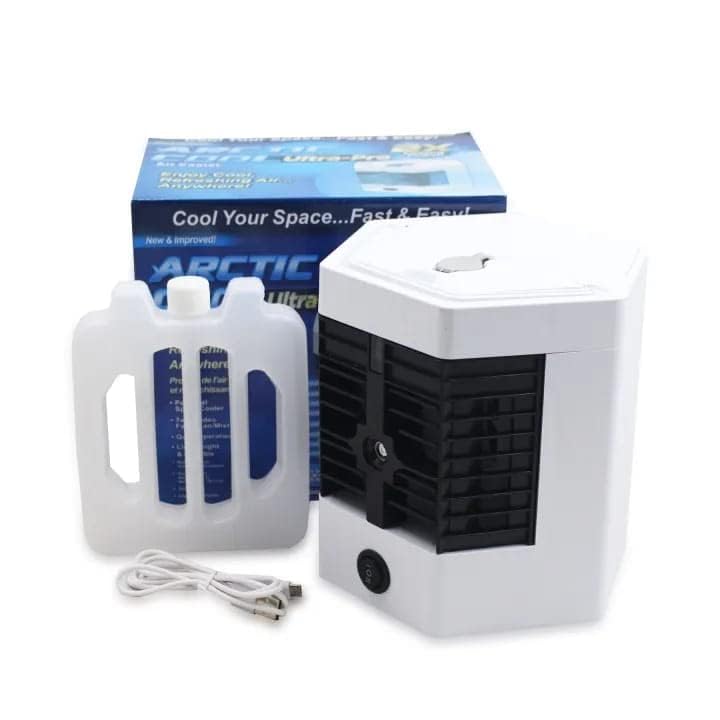 Finphoon Arctic Ultra Air Cooler Mini 3in1 Personal Air Conditioner with Adjustable Airflow USB Power EnergySaving Design Water Tank for Instant Cooling  - Image 1