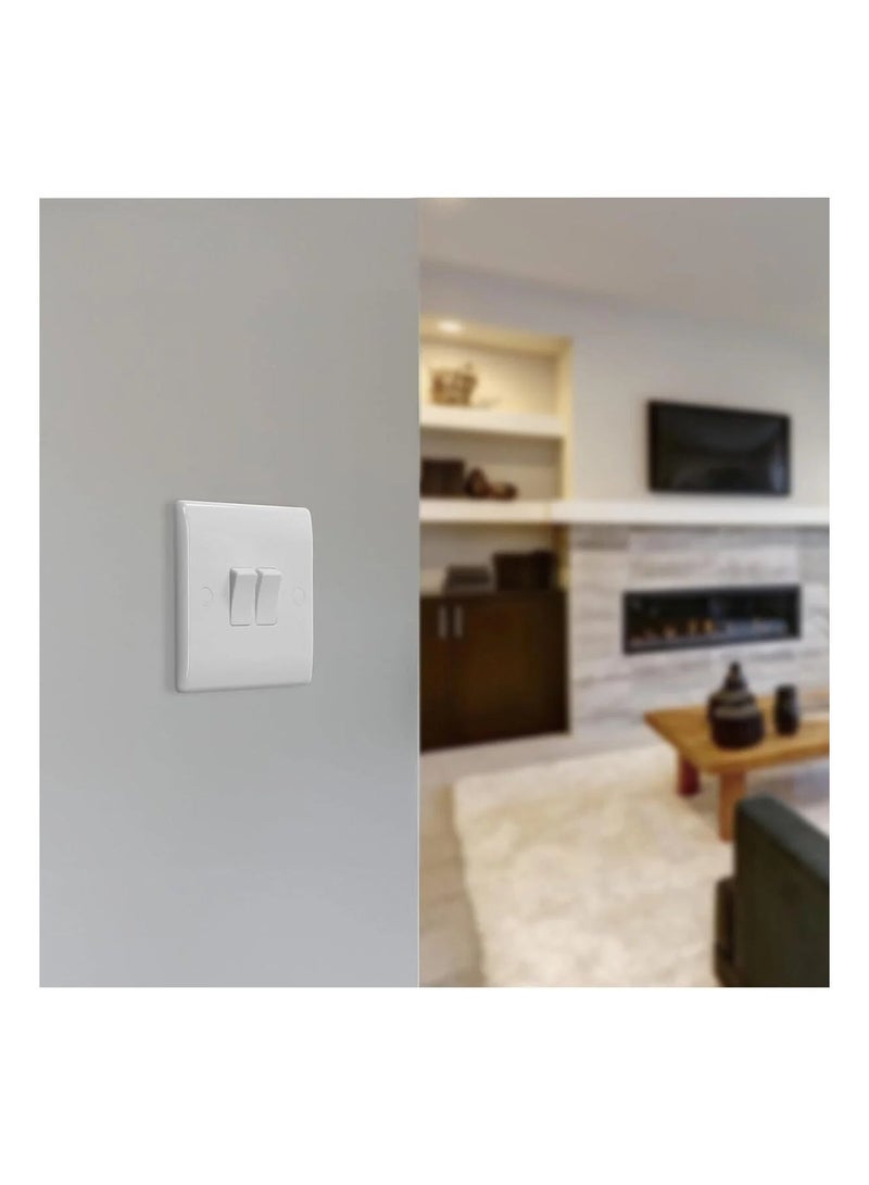 Litex Pack of 2 2 Gang 2-Way Wall Switch | Elegant & Durable Switch for Home and Office Use - Image 5