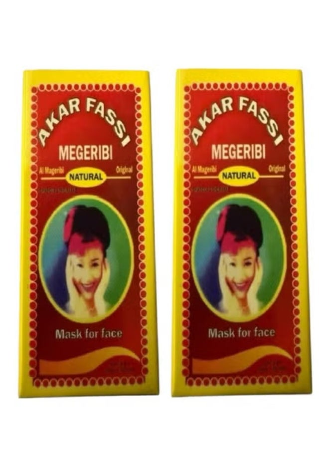 2 Pcs Akar Fassi Megeribi Mask For Face